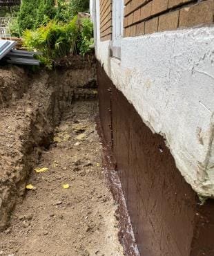 Imperméabilisation de fondation Longueuil